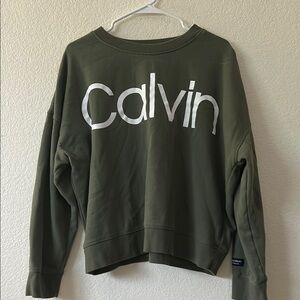 Calvin Klein Olive Green Sweatshirt